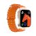 Chytré hodinky X90 oranžové + sluchátka + s náhradním bílým řemínkem