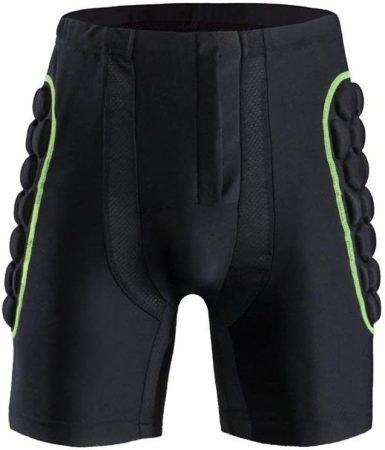 MotoShield pánské kalhoty s protektory černo-zelené M