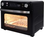   Velkokapacitní horkovzdušná fritéza Abossk Air (25 l) 1700 W s displejem - černá