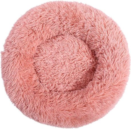 Plyšový pelíšek pro psy a kočky  60 cm růžový