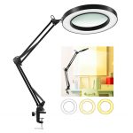 Stolní LED lampa s lupou