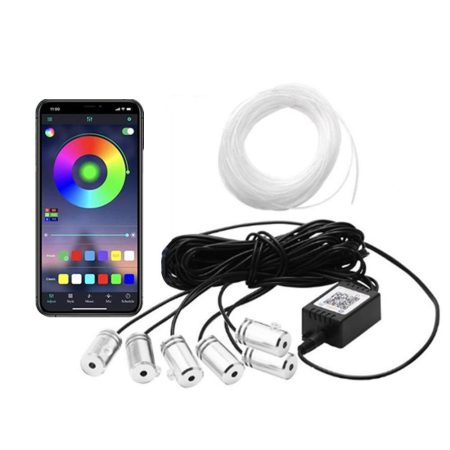 Barevné LED pásky pro osvětlení interiéru vozu, 8 m