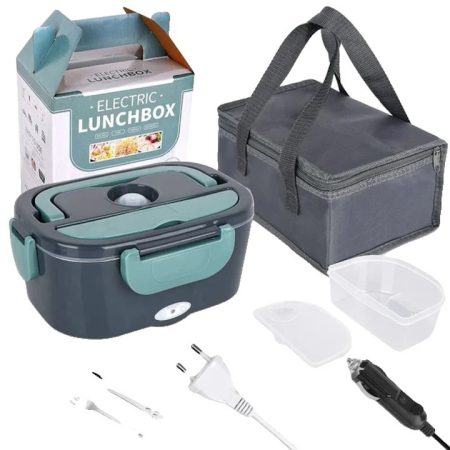 Ohřívací box na jídlo o objemu 1,5 l pro použití v autě a doma nebo v kanceláři 60 W