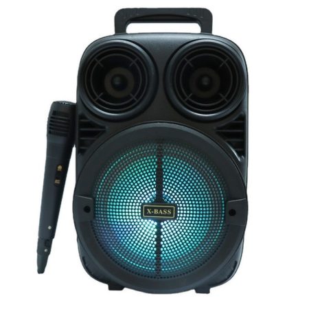 Přenosný 6,5" Bluetooth reproduktor s mikrofonem a LED osvětlením