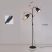 Moderní stojací lampa se dvěma stínidly – 170 cm