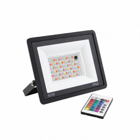 50 W RGB LED reflektor s dálkovým ovládáním, IP66 50 W RGB LED reflektor s dálkovým ovládáním, IP66