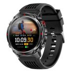   HT37 chytré hodinky – Bluetooth volání, GPS, AMOLED displej, sport a zdraví v jednom – černé