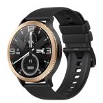   T01 černé chytré hodinky – Bluetooth hovory, měřič tepu, krokoměr