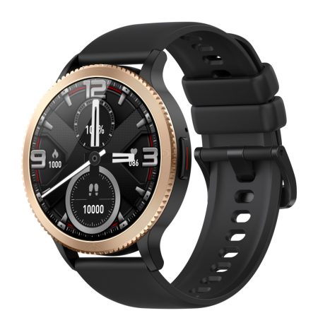 T01 černé chytré hodinky – Bluetooth hovory, měřič tepu, krokoměr