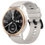   T01 stříbrné chytré hodinky – Bluetooth hovory, měřič tepu, krokoměr