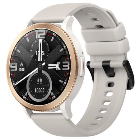 T01 stříbrné chytré hodinky – Bluetooth hovory, měřič tepu, krokoměr