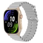   Laxasfit H7 chytré hodinky s funkcí Bluetooth volání, měřičem tepu, počítadlem kroků, sledováním spánku, zakřiveným displejem, pro venkovní sporty, stříbrné