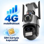   Venkovní bezpečnostní kamera PTZ Titan 360° s rozlišením 8 MP, 4K, podporou 4G a SIM kartou – iCSee, IP66