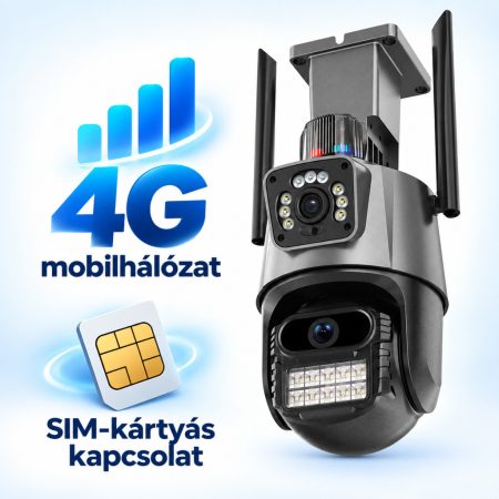 Venkovní bezpečnostní kamera PTZ Titan 360° s rozlišením 8 MP, 4K, podporou 4G a SIM kartou – iCSee, IP66 Venkovní bezpečnostní kamera PTZ Titan 360° s rozlišením 8 MP, 4K, podporou 4G a SIM kartou – iCSee, IP66
