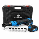   Sada akumulátorových šroubováků s ráčnovým mechanismem REXTOOL, se 2 akumulátory